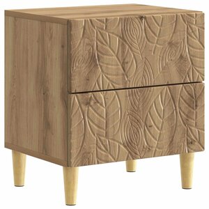 vidaXL Table de chevet Chêne artisanal 43 x 34 5 x 48 cm