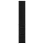 vidaXL Armoire de salle de bain étroite Chêne noir 22 x 41 x 135 cm