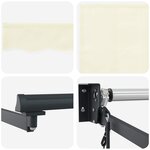 vidaXL Auvent rétractable électrique Crème et Anthracite 3 x 2 5 m