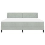 vidaXL Lit à ressorts avec matelas noir 100x200 cm en velours