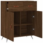 vidaXL Buffet chêne marron 69 5x34x90 cm bois d'ingénierie