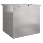 vidaXL Boîte de Rangement Extérieure Argent 55 x 50.5 x 50 cm