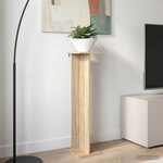 vidaXL Support de Plante 2 pc Chêne Sonoma 25 x 25 5 x 100 5 cm