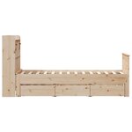 vidaXL Lit bibliothèque sans matelas 90x200 cm bois de pin massif