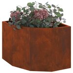vidaXL Jardinière d'Angle Rouillé 45 x 45 x 35 cm