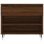 vidaXL Armoire à chaussures Chêne marron 70x36x60 cm Bois d'ingénierie