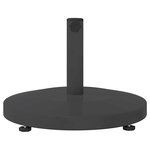 vidaXL Socles de parasol d'extérieur Gris foncé 48 x 48 x 32 cm