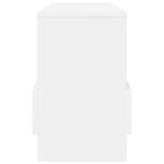 vidaXL Étagère à magazines Blanc 68 5 x 30 x 45 cm