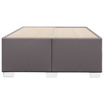 vidaXL Cadre de lit Gris 120x200 cm Similicuir