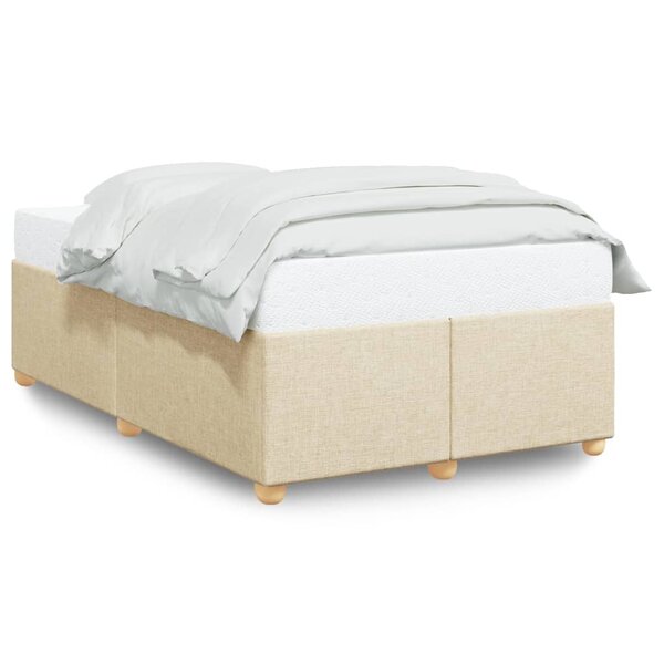 vidaXL Cadre de lit sans matelas crème 120x200 cm tissu