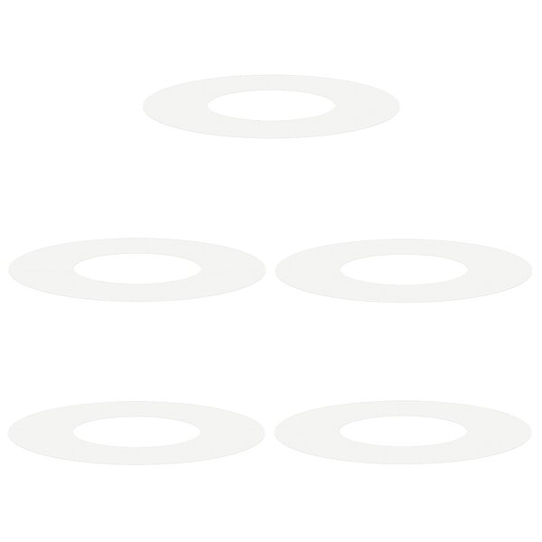 vidaXL Pot en plastique Blanc Plastique Grand Pot moderne Rond