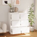vidaXL Buffets 2 Pièces Blanc 32x34x75 cm Bois massif de pin