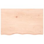 vidaXL Étagère de vasque murale acier et bois de chêne massif