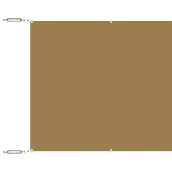 vidaXL Auvent vertical Beige 140x800 cm Tissu oxford