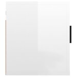 vidaXL Meubles TV muraux 2 Pièces Blanc brillant 40x34 5x40 cm