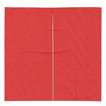 vidaXL Mur de tente de fête 2 Pièces Rouge 200 x 195 cm PE et acier