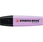 Surligneur BOSS ORIGINAL Pastel Pointe Biseautée 2 - 5 mm Lilas Pastel STABILO