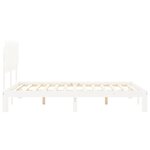 vidaXL Cadre de lit sans matelas blanc 140x200 cm bois de pin massif
