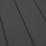 vidaXL Coussin de chaise longue anthracite mélangé 200x60x4 cm tissu