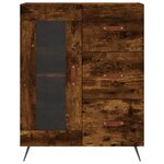 vidaXL Buffet chêne fumé 69 5x34x90 cm bois d'ingénierie