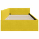 vidaXL Cadre de lit d'angle Autre avec tête de lit Jaune 80 x 200 cm