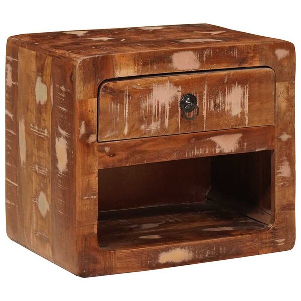 vidaXL Cabinet de chevet mural avec tiroir Multicolore 40 x 30 x 36 cm