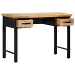 vidaXL Table d'écriture 110x50x76 cm Bois de manguier massif