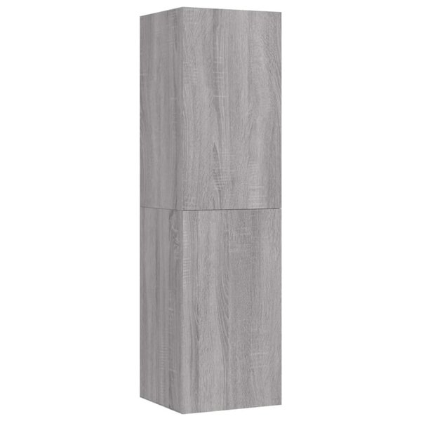 vidaXL Meuble TV mural Sonoma gris 30 5x30x110 cm