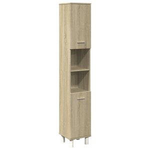 vidaXL Armoire de salle de bain chêne sonoma 30 5x30x179 cm