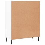 vidaXL Buffet Blanc brillant 69 5x34x90 cm Bois d'ingénierie