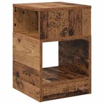 vidaXL Table d'appoint 2 Pièces Bois ancien 30 5 x 30 x 45 cm