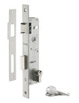 THIRARD - Boitier de serrure encastrable à cylindre pour menuiserie métallique  axe 25mm  bouts carrés  zingué - THIRARD