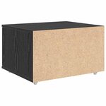 vidaXL Armoire à tiroirs Noir 55 x 45 x 33 5 cm Bois d'ingénierie