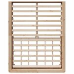 vidaXL Cadre de lit Marron 150 x 200 cm Pin massif