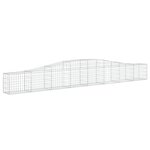 vidaXL Panier de gabions arqué 400x30x40/60 cm Fer galvanisé