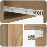 vidaXL Table d'appoint murale 59 x 34 5 x 17 cm Bois d'ingénierie