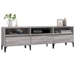 vidaXL Meuble TV sonoma gris 150x30x44 5 cm bois d'ingénierie