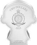 Monnaie en argent 2 dollars g 31.1 (1 oz) millésime 2023 chibi mace windu