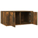 vidaXL Table basse Chêne fumé 80x50x36 cm Bois d'ingénierie