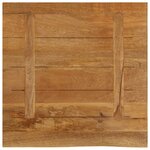 vidaXL Dessus de table à bord vivant 80x80x3 8 cm bois massif manguier