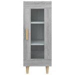 vidaXL Buffet Sonoma gris 34 5x34x90 cm Bois d'ingénierie
