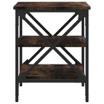 vidaXL Table d'appoint Chêne fumé 40x42x50 cm Bois d'ingénierie