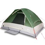 vidaXL Tente familiale à dôme 6 personnes vert imperméable