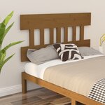 vidaXL Tête de lit Marron miel 138 5x3x81 cm Bois massif de pin