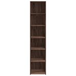vidaXL Buffet haut chêne marron 40x41x185 cm bois d'ingénierie