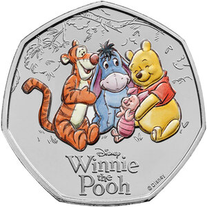 Monnaie FRIENDSHIP Winnie the Pooh 100 Anniversaire Cupronickel 50 Pence United Kingdom 2026 (PRÉCOMMANDE)