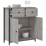 vidaXL Buffet sonoma gris 70x30x80 cm bois d'ingénierie