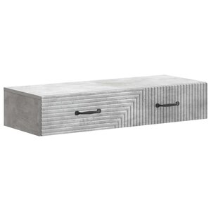 vidaXL Table d'appoint murale 87 5 x 34 5 x 17 cm Bois d'ingénierie