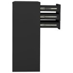 vidaXL Armoire de bureau et jardinière Anthracite 90x40x125 cm Acier
