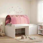 vidaXL Lit avec Tunnel 4 Pièces Chêne Artisanal et Rose Bois d'ingénierie